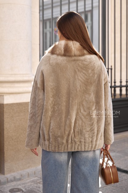 женская куртка - дублёнка из меха - cortos