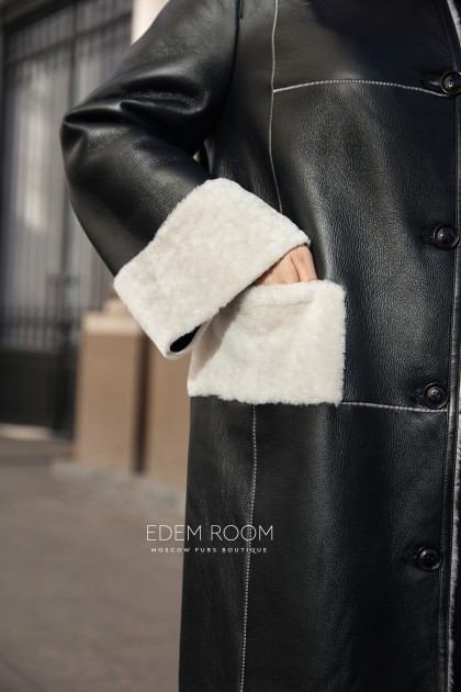 женская дублёнка из силки