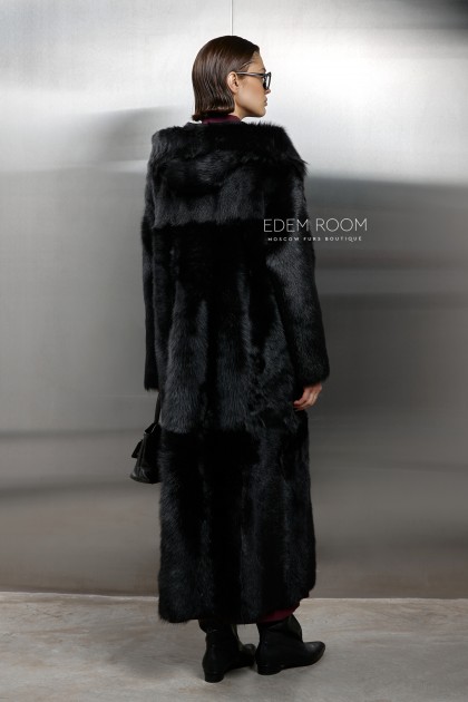 шуба - дублёнка из испанской тосканы