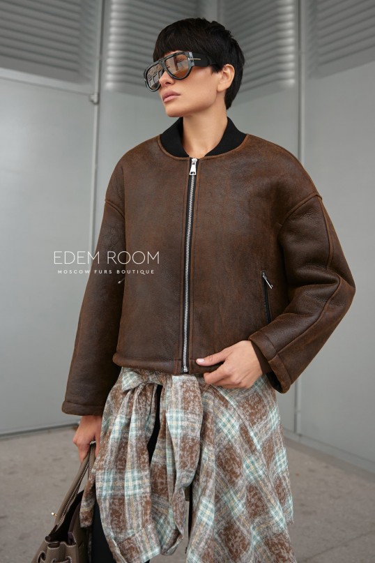 молодежная курта - дублёнка