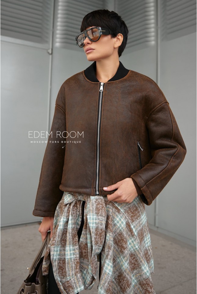 молодежная курта - дублёнка