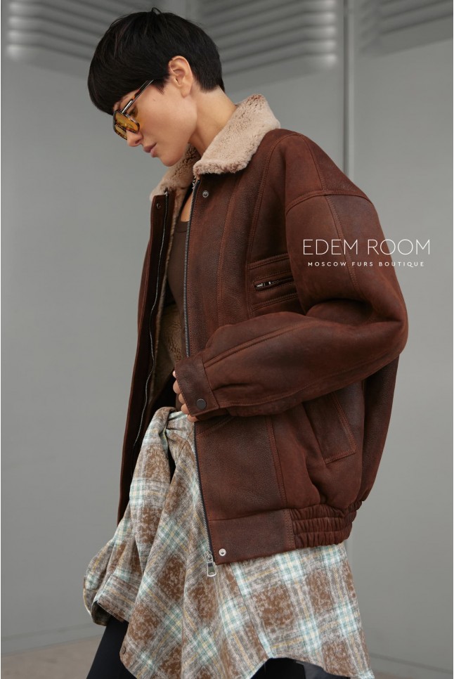 куртка - дублёнка на резинке