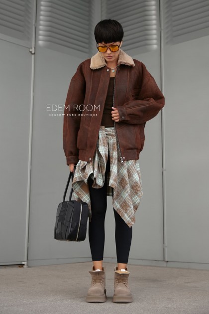 куртка - дублёнка на резинке