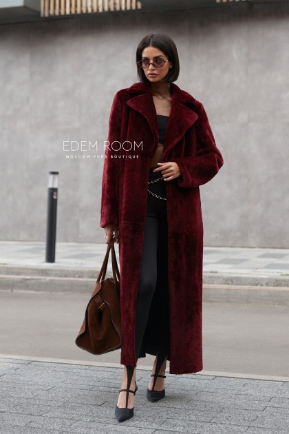 стильная шубка - дублёнка