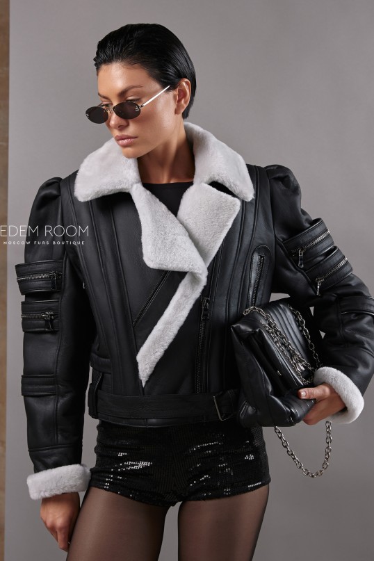 короткая куртка - дубленка