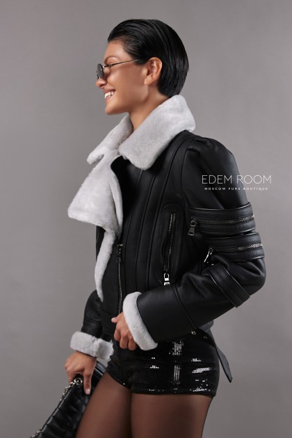 короткая куртка - дубленка