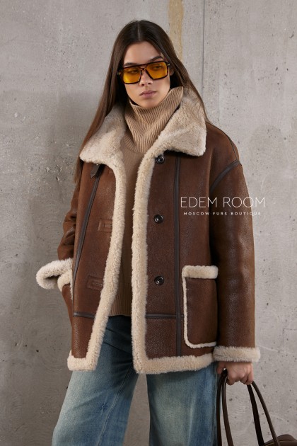 двухсторонняя дублёнка из овчины