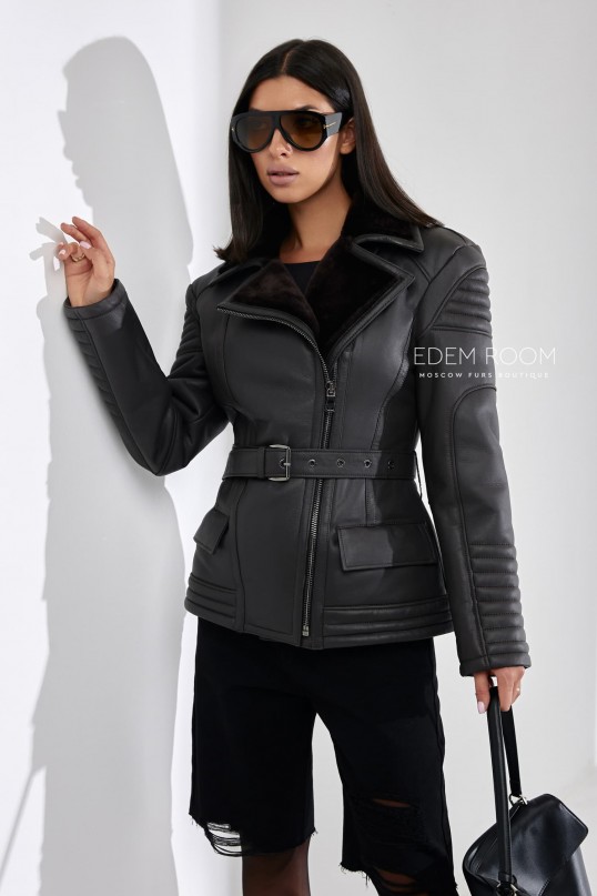 современная куртка - дублёнка 