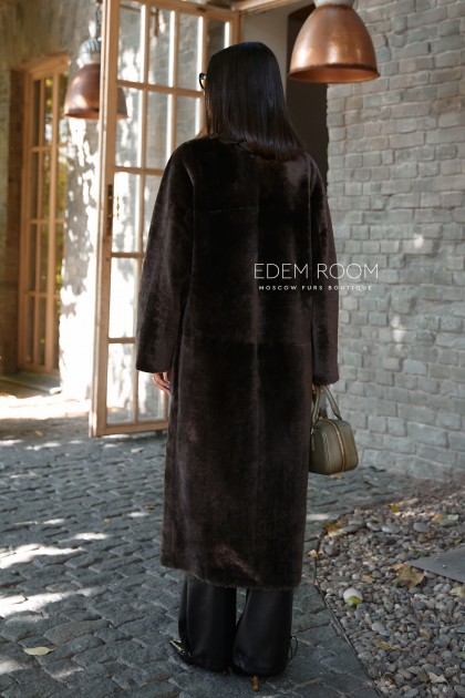 Меховое пальто -дублёнка из мериноса ( Испания) Меховое пальто -дублёнка из мериноса ( Испания)