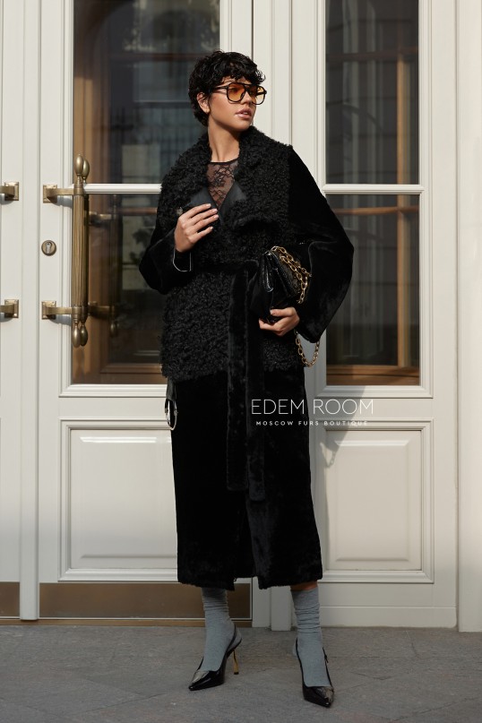 дублёнка из испанского мериноса и тиградо