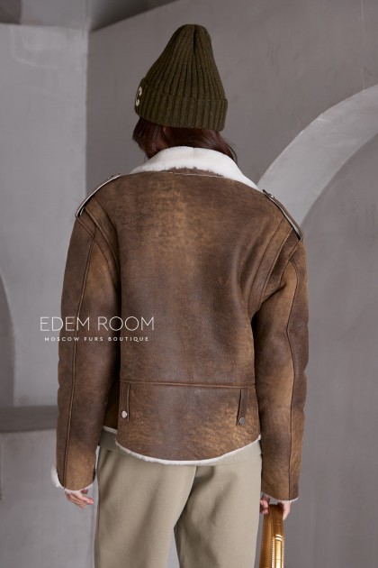 короткая косуха - дублёнка