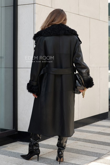 дублёнка с мехом тиградо