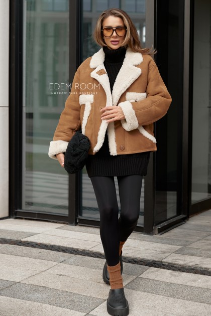 современная куртка - дублёнка