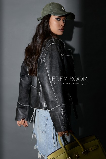 косуха из винтажной кожи