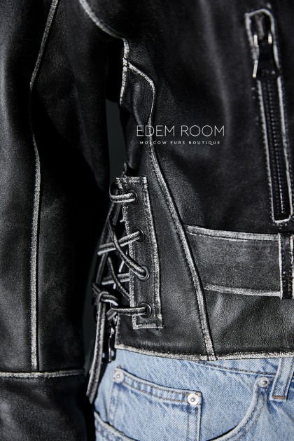 косуха из винтажной кожи