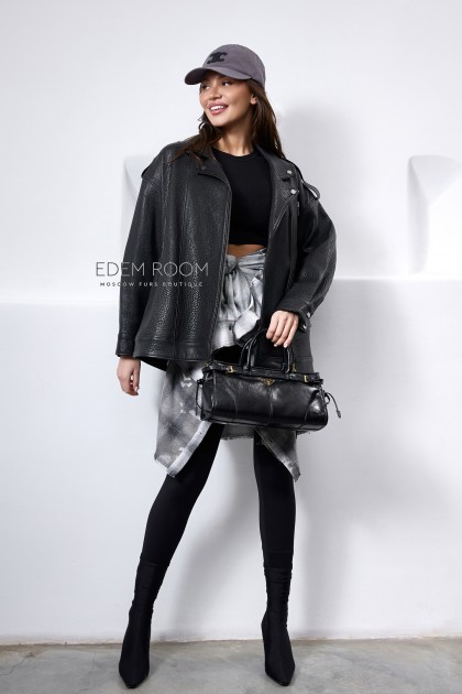 Косуха из натуральной кожи JUMBO