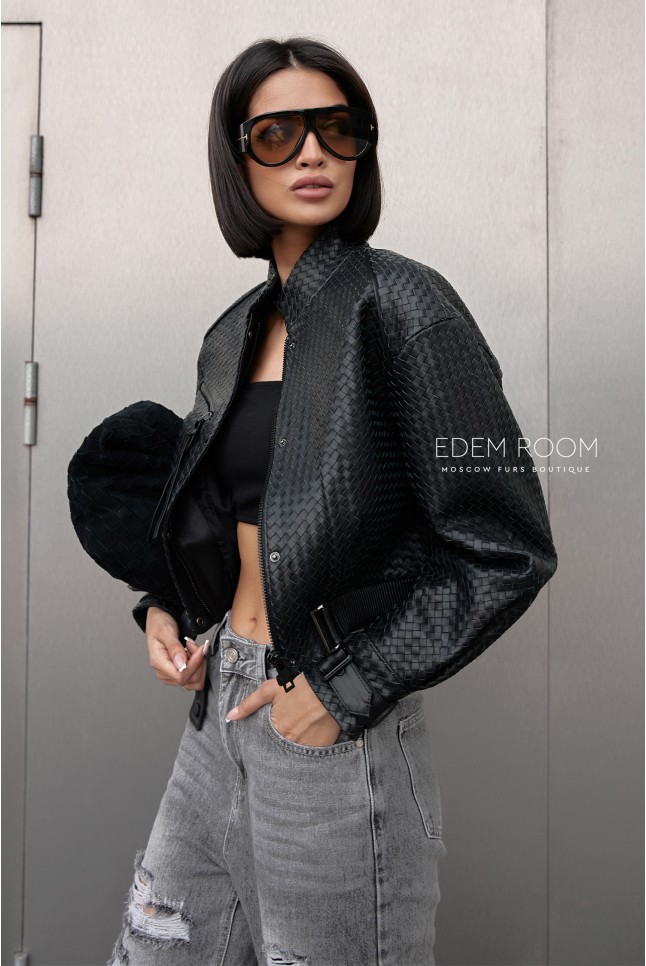 кожаный бомбер под BOTTEGA VENETA кожаный бомбер под BOTTEGA VENETA