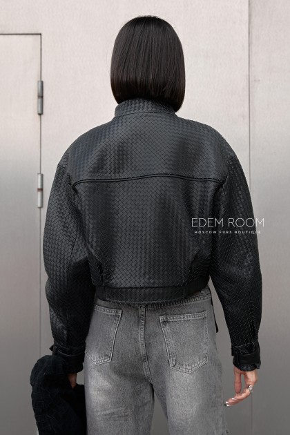 кожаный бомбер под BOTTEGA VENETA кожаный бомбер под BOTTEGA VENETA