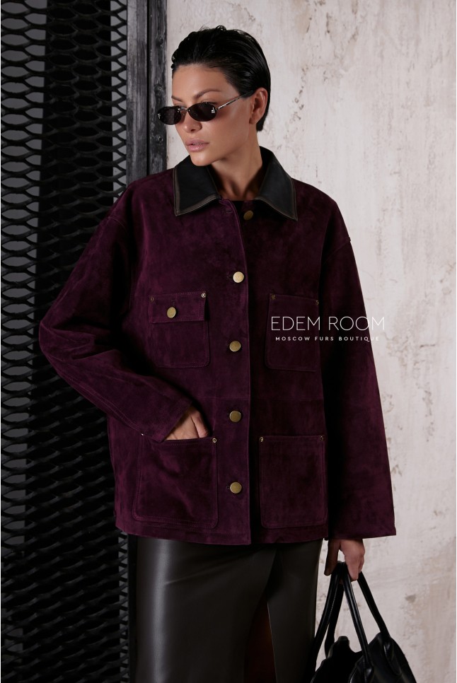 Замшевый пиджак в стиле Prada