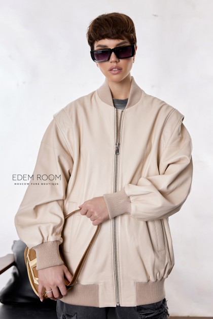 кожаная куртка - жилет 2в1