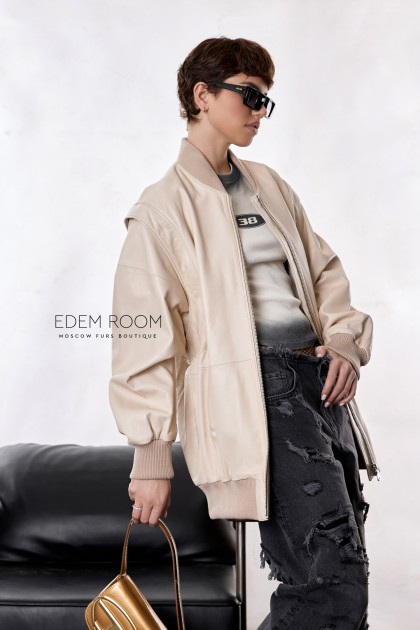 кожаная куртка - жилет 2в1