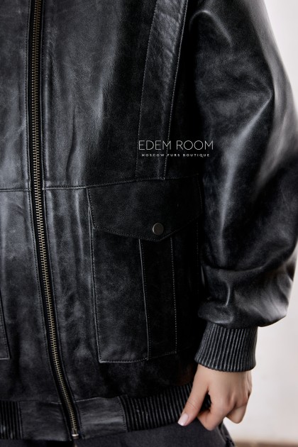 современная кожаная куртка