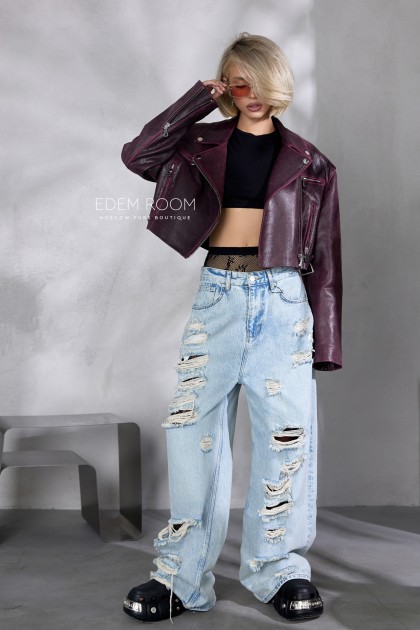 Короткая кожаная куртка - косуха