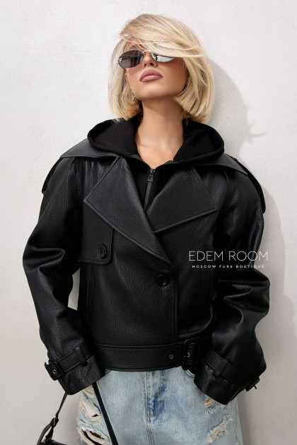 Кожаная куртка в стиле YVES SAINT LAURENT