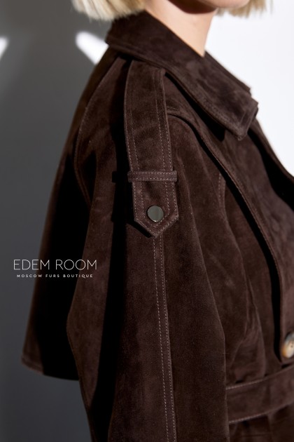 Тренч из замши