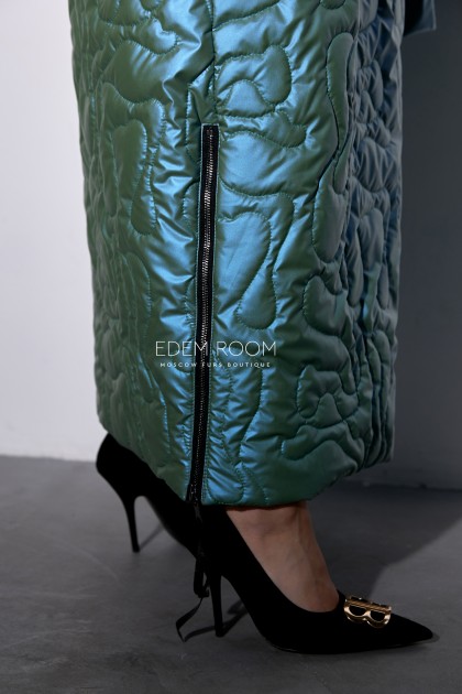 Итальянское пальто с мехом лисы