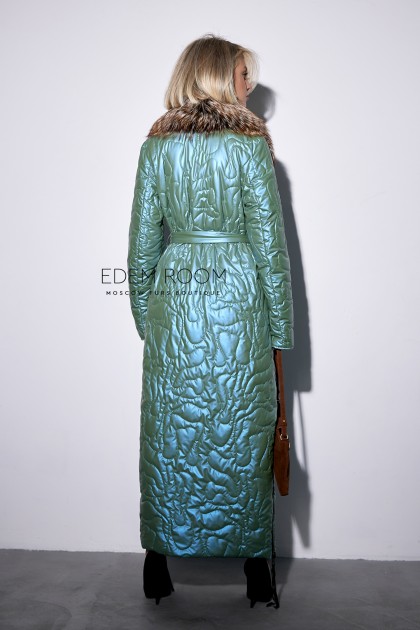 Итальянское пальто с мехом лисы