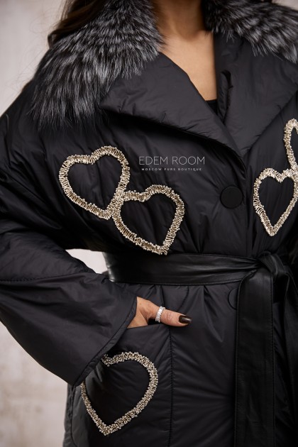 итальянское пальто ручной вышивки