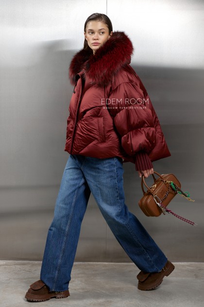 короткая куртка - пуховик скапюшоном короткая куртка - пуховик скапюшоном