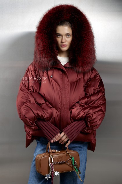 короткая куртка - пуховик скапюшоном короткая куртка - пуховик скапюшоном