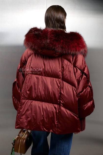 короткая куртка - пуховик скапюшоном короткая куртка - пуховик скапюшоном