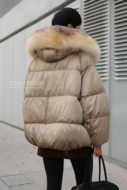 куртка - пуховик с капюшоном