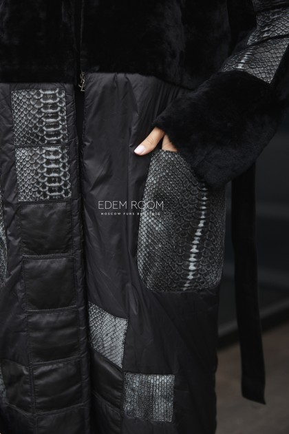 Пальто - дублёнка из мериноса Пальто - дублёнка из мериноса