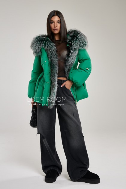 молодежная куртка на пуху 