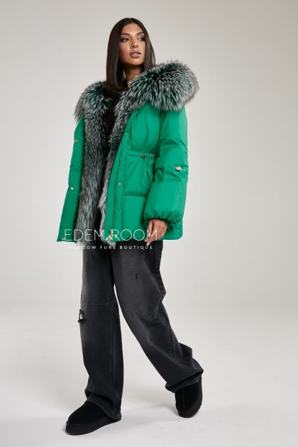 молодежная куртка на пуху 