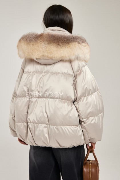 куртка на пуху с мехом
