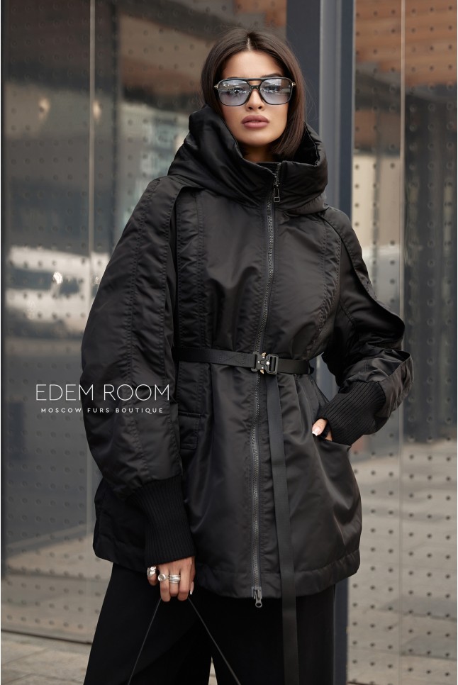 модный пуховик дубленка