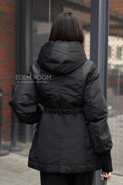 модный пуховик дубленка