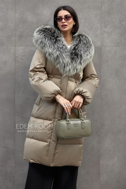 пуховое пальто с мехом