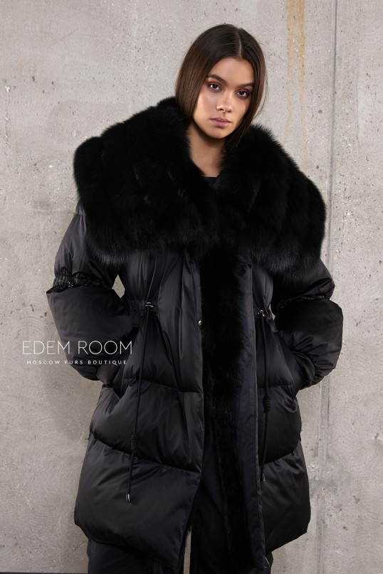 зимний пуховик с мехом зимний пуховик с мехом