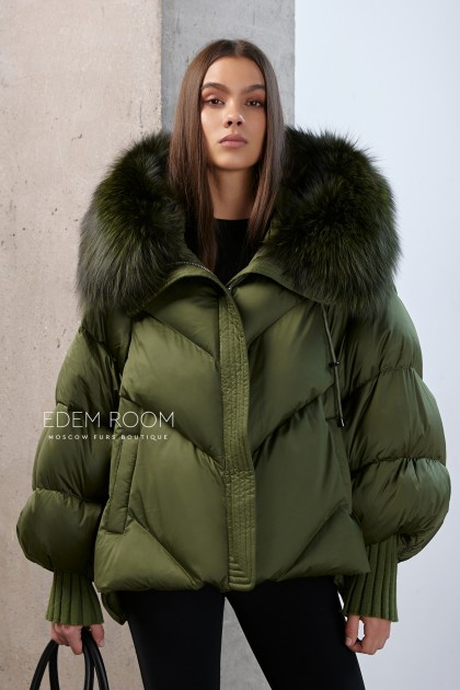 куртка - пуховик с капюшоном