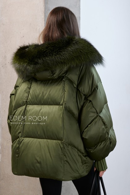 куртка - пуховик с капюшоном