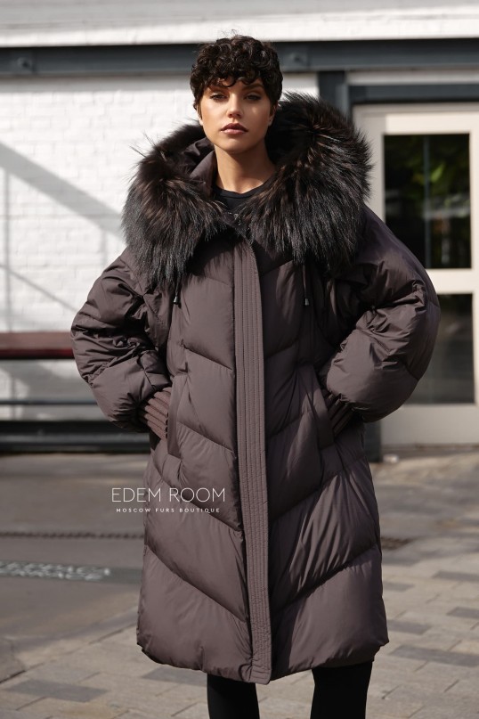 зимнее пуховое пальто