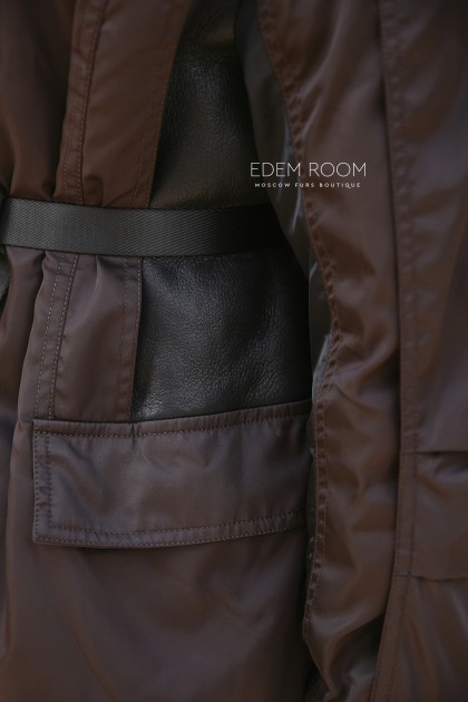 зимняя куртка - пуховик на мериносе