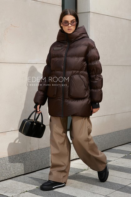 женский пуховик без меха