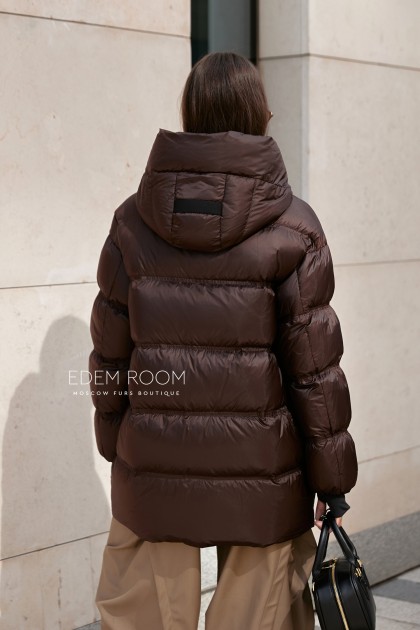 женский пуховик без меха